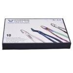 Extraction Forceps Adult Set of 10 in Elegant Hard Sponge Box