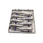 Root Elevators Set of 8 in Stainless Steel Cassette  