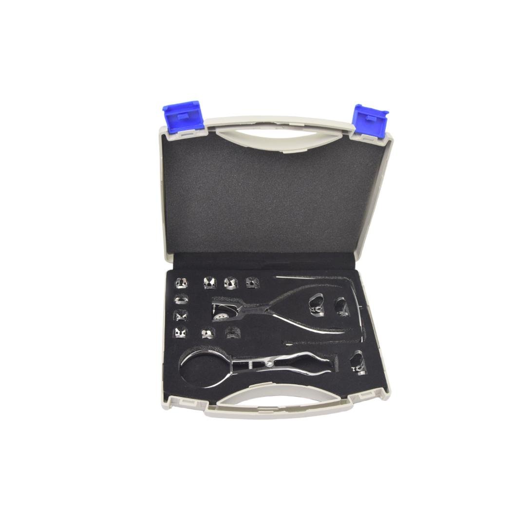 Rubber Dam Instrument Set in Plastic Case Rubber Dam Instrument Set