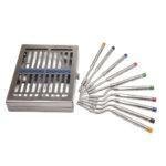 Osteotomes Convex 1321 Set of 10 in Stainless Steel Cassette