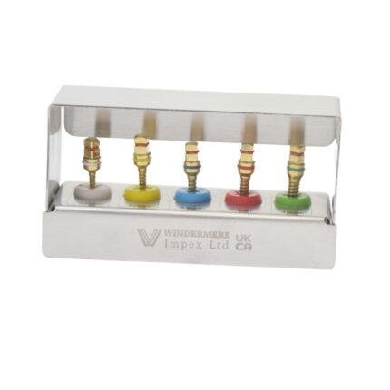 Dental Implant Bone Expander Kit 5 Pcs Screws & Wrench 4.0mm Surgical Tools