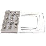 Rubber Dam Instrument Set in Stainless Steel Cassette