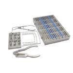 Rubber Dam Instrument Set in Stainless Steel Cassette