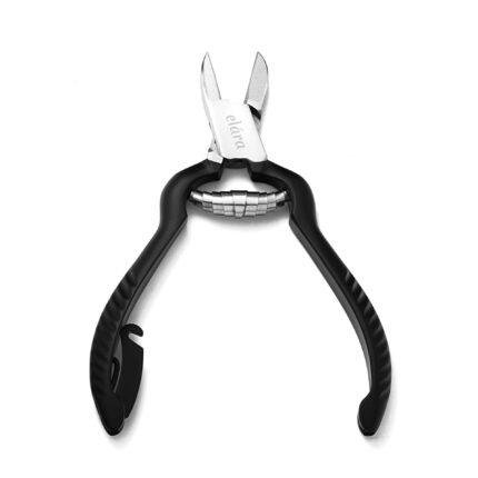 Professional Nail Cutter 4.5" – Black Handle, Sharp Stainless Steel Nail Clipper for Fingernails & Toenails