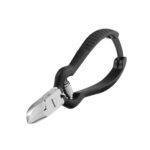 Professional Nail Cutter 4.5" – Black Handle, Sharp Stainless Steel Nail Clipper for Fingernails & Toenails