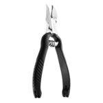 Professional Nail Cutter 4.5" – Black Handle, Sharp Stainless Steel Nail Clipper for Fingernails & Toenails