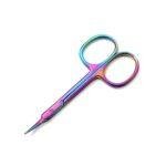 Nail/Cuticle Scissors curved rainbow