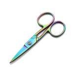 Classic Nail Scissors with Rainbow Plasma Coating