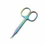 Nail/Cuticle Scissors curved rainbow