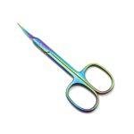 Nail/Cuticle Scissors curved rainbow