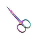 Nail/Cuticle Scissors curved rainbow
