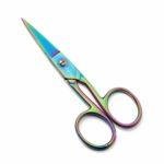Classic Nail Scissors with Rainbow Plasma Coating