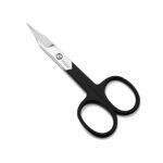 Professional Nail Scissors Curved with Black Powder Coated Handles
