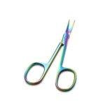 Nail/Cuticle Scissors curved rainbow